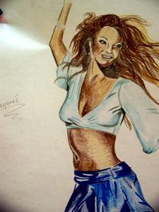 beyonce colour sketch